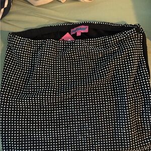 Edikted Black Mini Skirt with Silver Studs